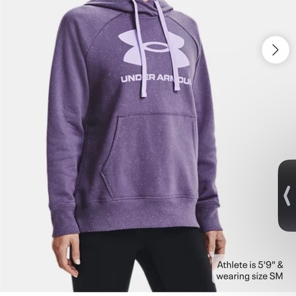 Under armor purple rival hoodie - Picture 3 of 3